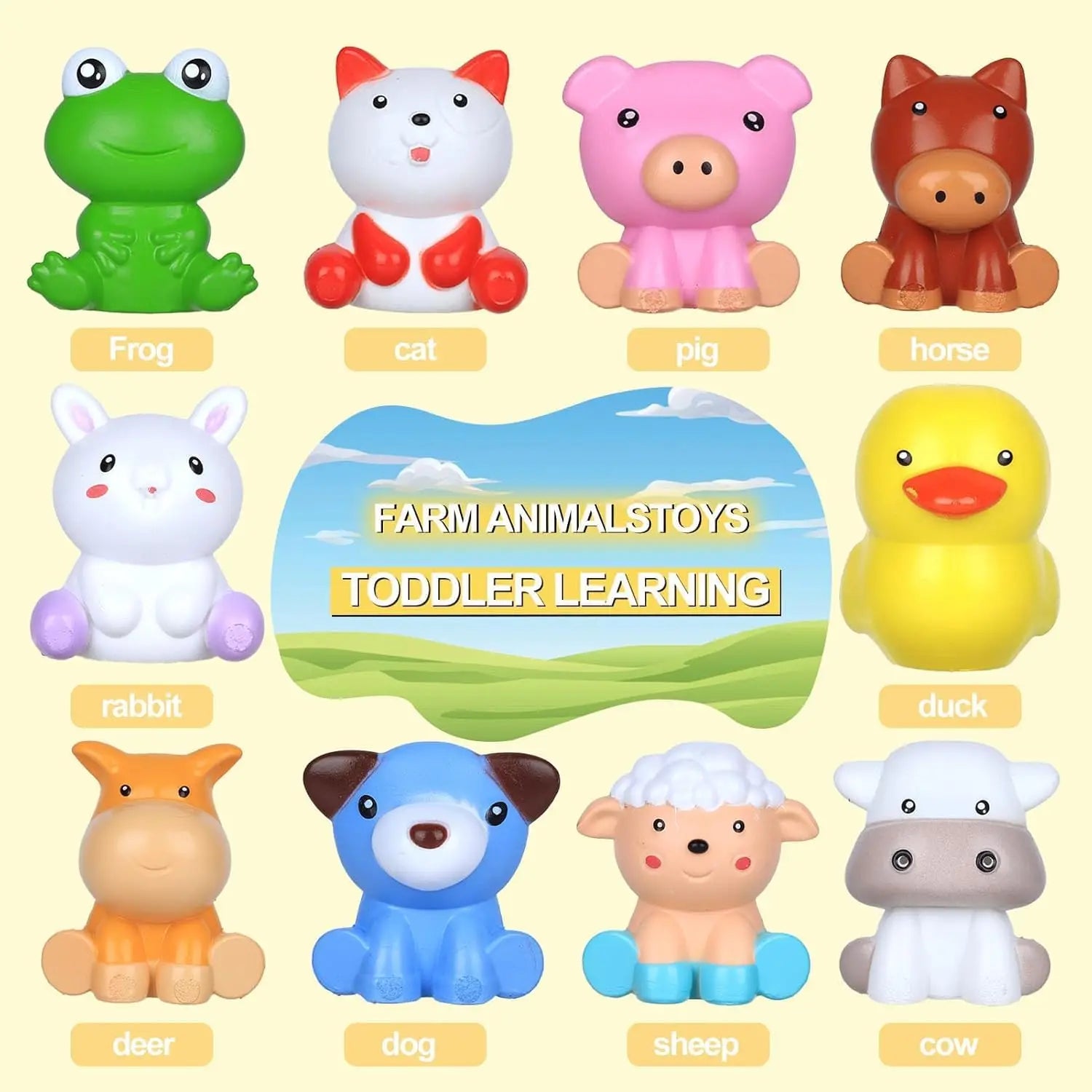 ファームアニマル・マッチングハウス｜モンテッソーリ知育・色と数あそび｜動物おうちマッチングセット｜色分類・数字認識・モンテッソーリ玩具｜Farm Animal Matching House｜指人形・色ソーティング・知育おもちゃ｜動物ハウス知育セット｜3〜6歳向けカラーソート＆ペアリングゲーム｜