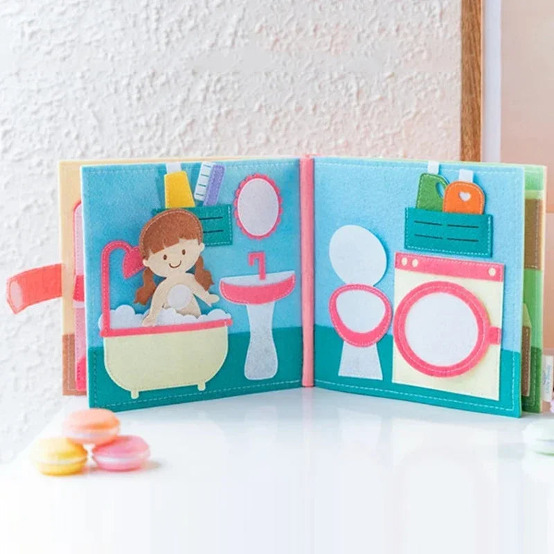 幼児発達サポート 3Dストーリー布絵本｜指先・思考力を育むモンテッソーリ玩具
